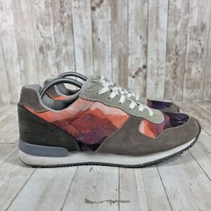INKKAS Women's Sneaker Mountain Landscape Print Lace Up Casual Shoes Size 10